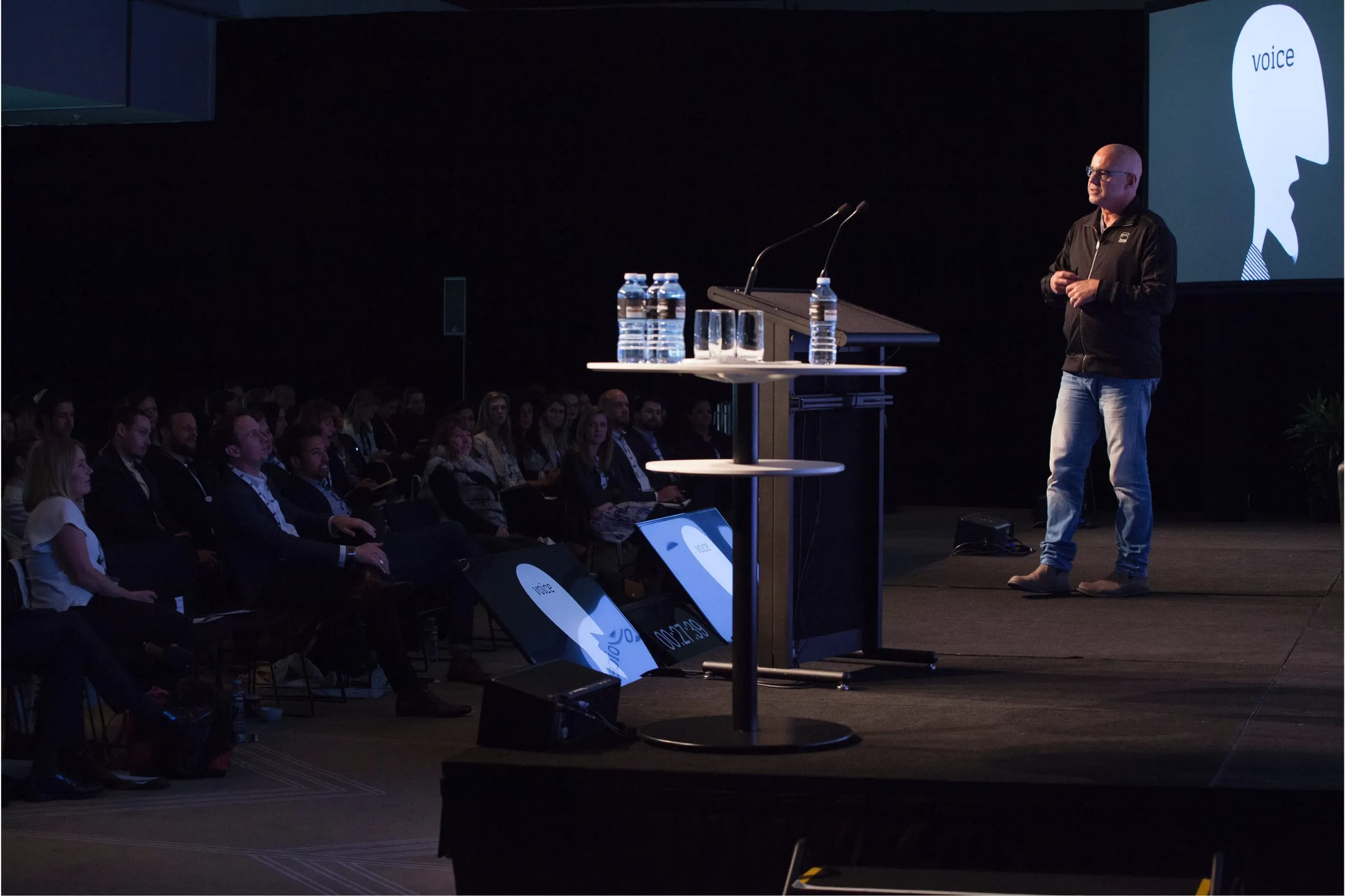 Richard Sauerman on stage delivering Business as UNusual