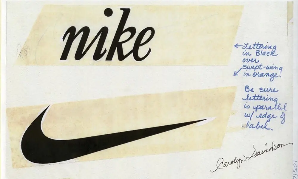 Design of the Nike logo.