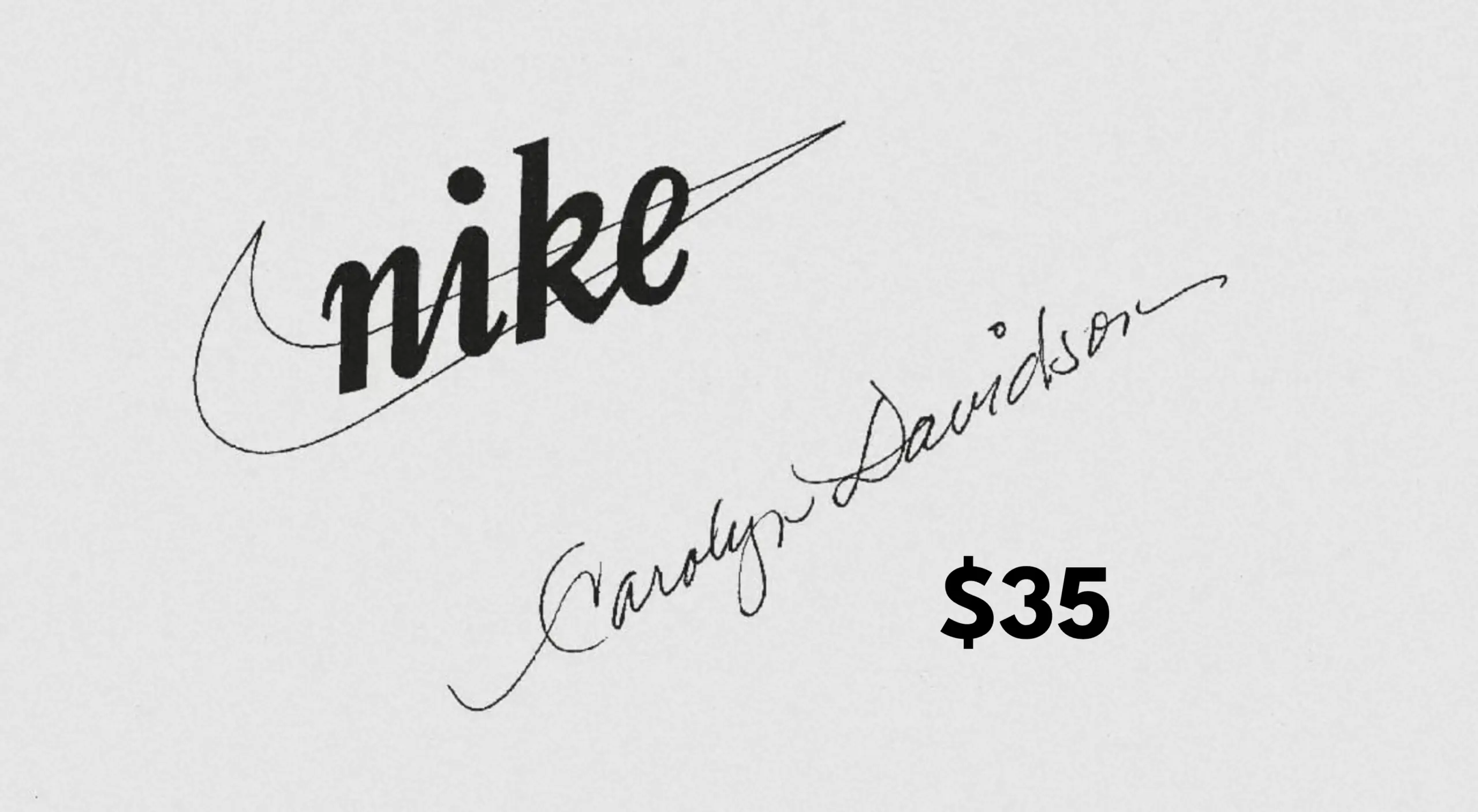 THE $35 NIKE LOGO THAT BECAME A GLOBAL ICON